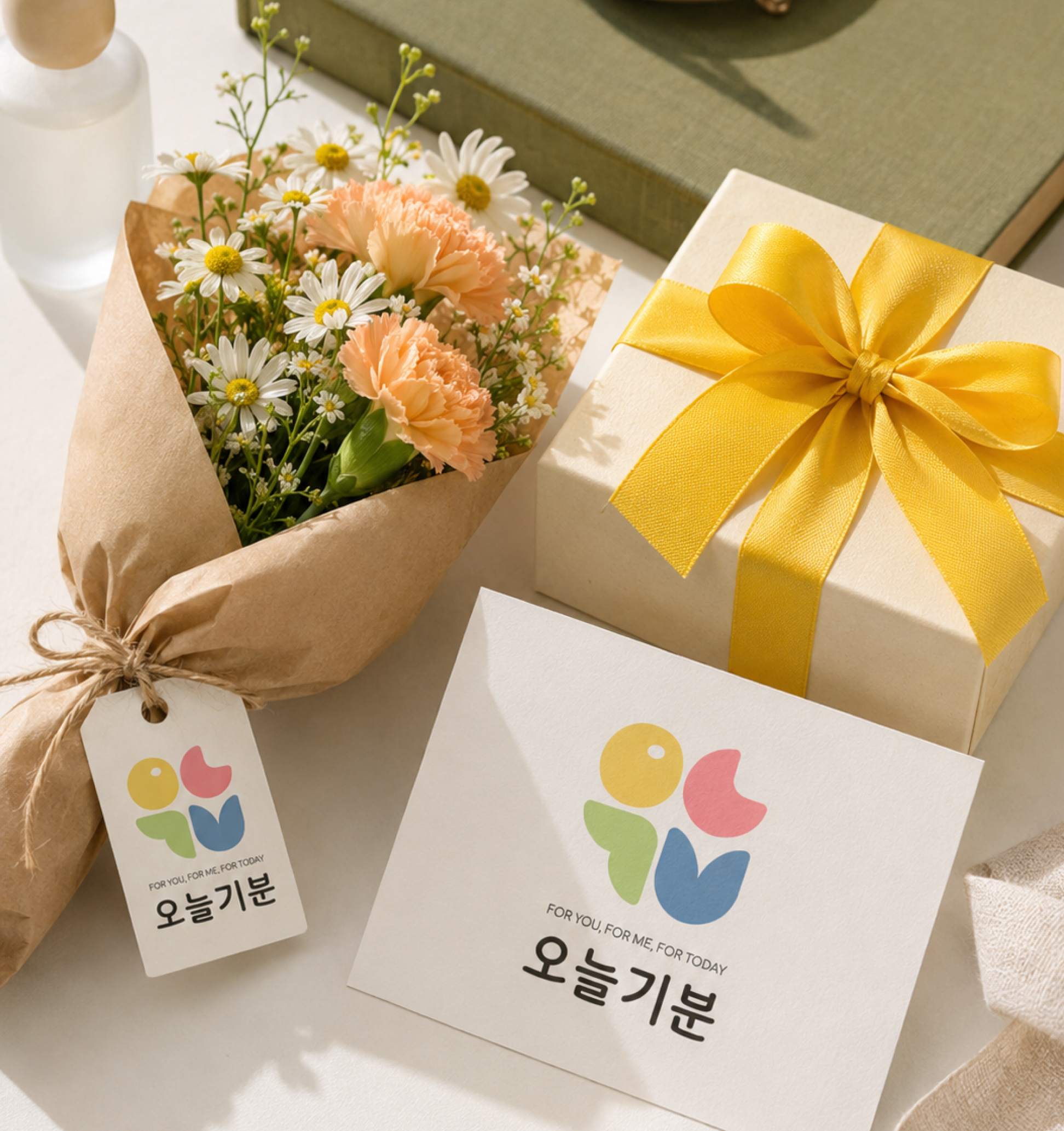 오늘기분 꽃다발과 선물 포장